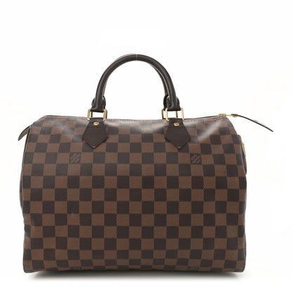 Louis Vuitton Damier Ebene Speedy 30 1 of 15
