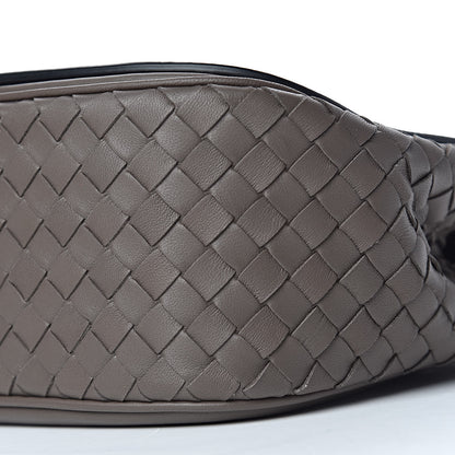 Bottega Veneta Nappa Intrecciato BV Luna Shoulder Bag New Steel 10 of 11
