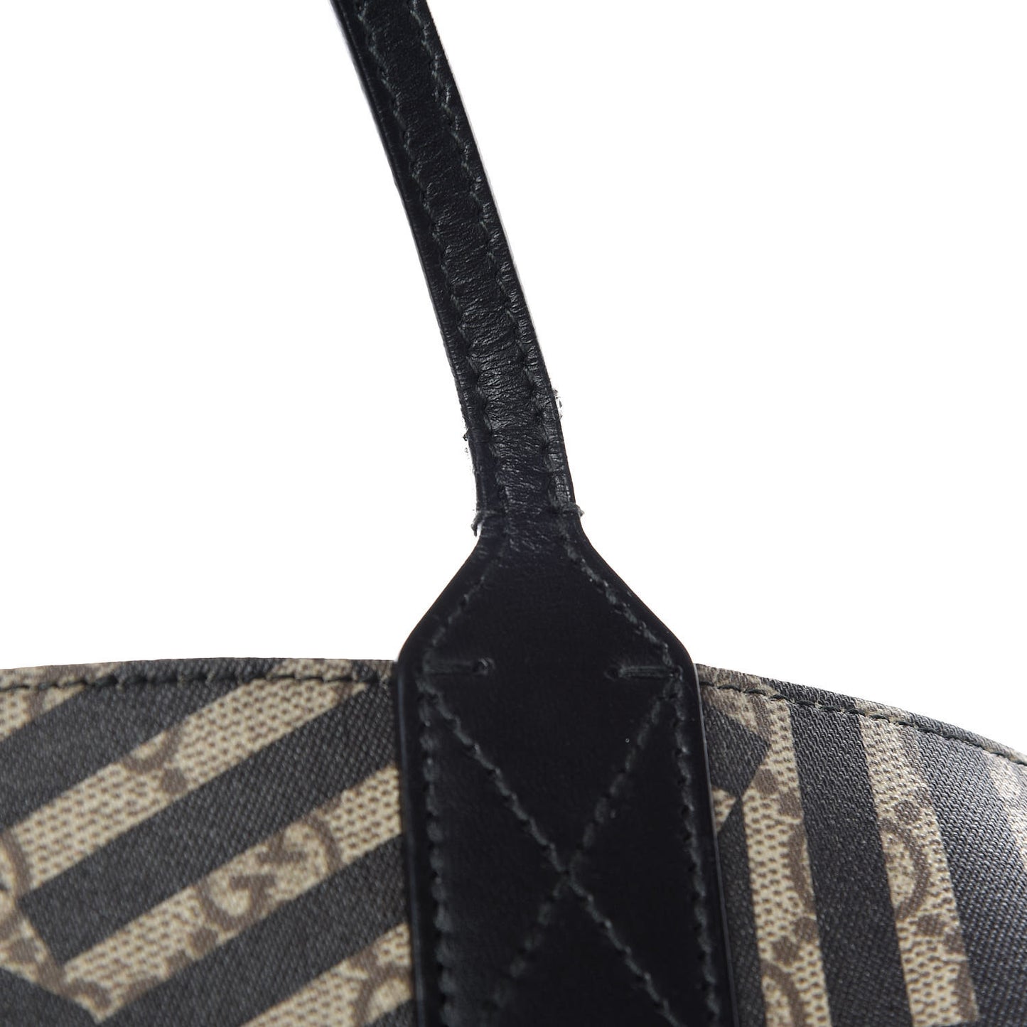 Calfskin GG Supreme Monogram Caleido Large Reversible Tote Black