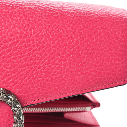 Gucci Dollar Calfskin Crystal Mini Dionysus Chain Wallet Box Pink 8 of 9