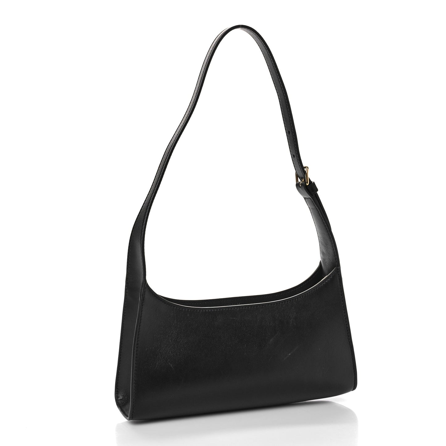 Smooth Calfskin Cuir Triomphe Shoulder Bag Black
