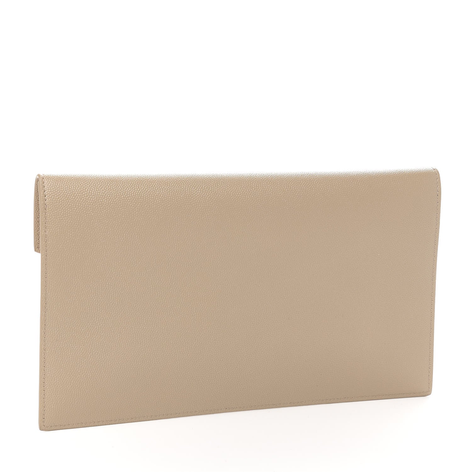 Saint Laurent Grain De Poudre Uptown Pouch Dark Latte 3 of 7