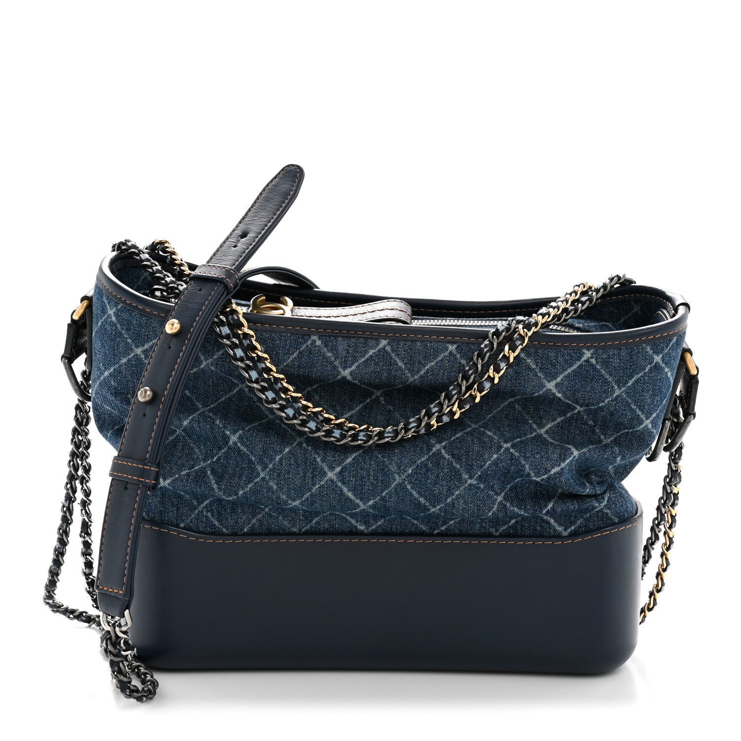 Chanel Denim Calfskin Medium Gabrielle Hobo Blue 1 of 13