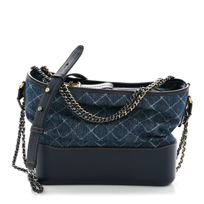Chanel Denim Calfskin Medium Gabrielle Hobo Blue 1 of 13