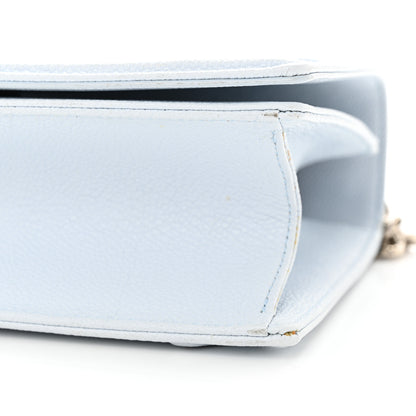 Christian Dior Grained Calfskin Medium Diorama Flap Bag Light Blue 9 of 15