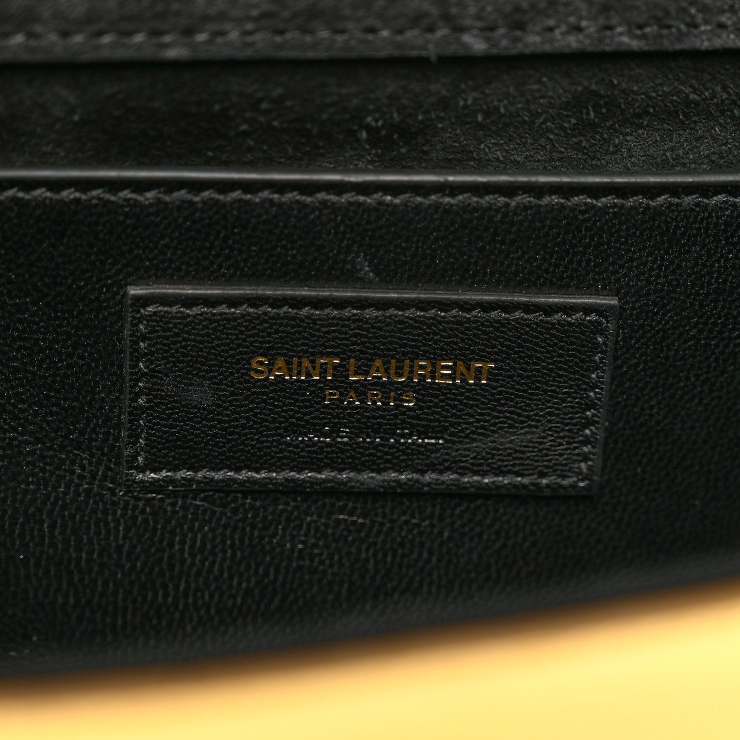 Metallic Calfskin Classic Monogram Cassandre Clutch Gold