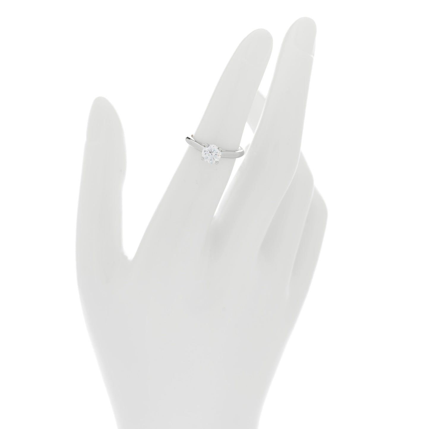 Platinum Diamond .80ct Solitaire 1895 Engagement Ring 49 4.75