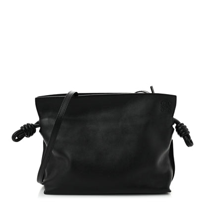 Loewe Calfskin Mini Flamenco Knot Clutch Black 1 of 10