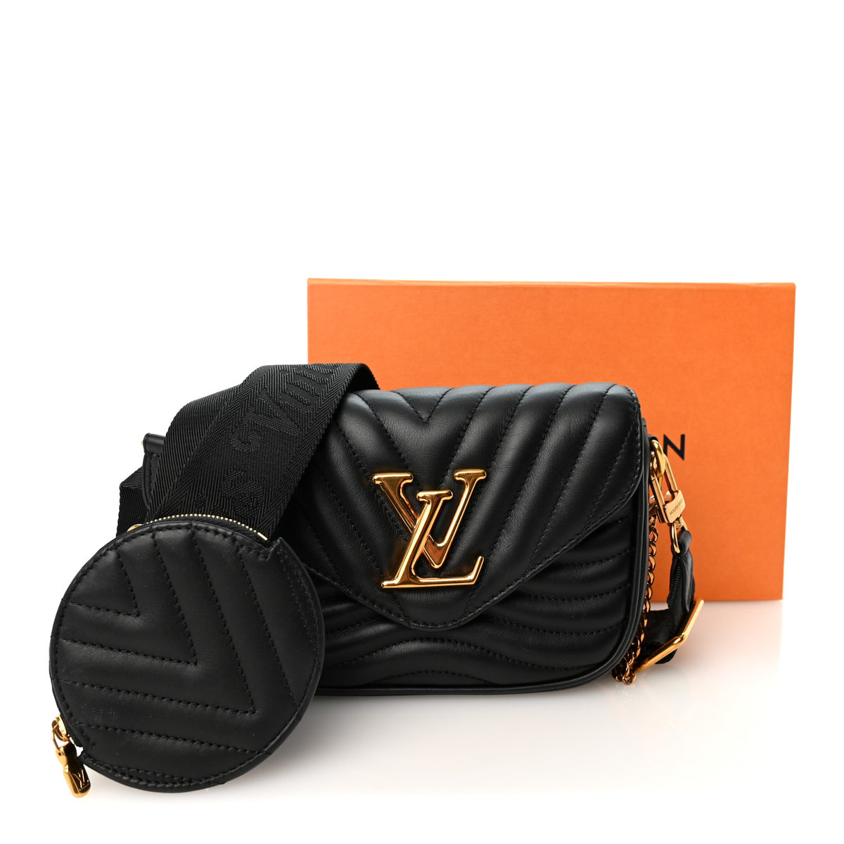 Calfskin New Wave Multi Pochette Black