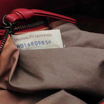 Bottega Veneta Nappa Intrecciato Aquilone Fortune Cookie Hobo Red 9 of 9