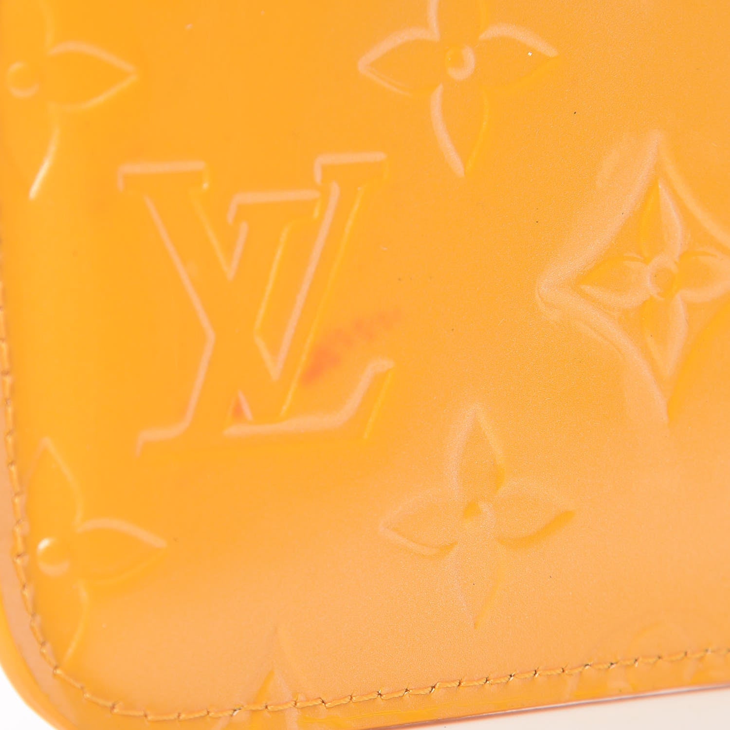 Louis Vuitton Vernis Key Pouch Jaune Passion 8 of 9