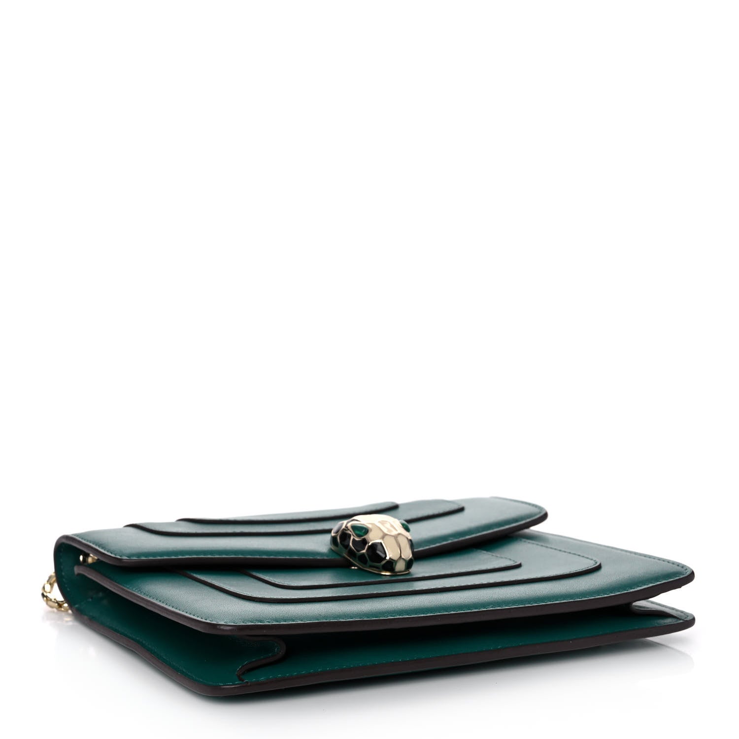 Bulgari Calfskin Serpenti Forever Crossbody Bag Emerald Green 4 of 12