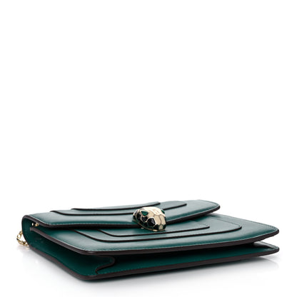 Bulgari Calfskin Serpenti Forever Crossbody Bag Emerald Green 4 of 12