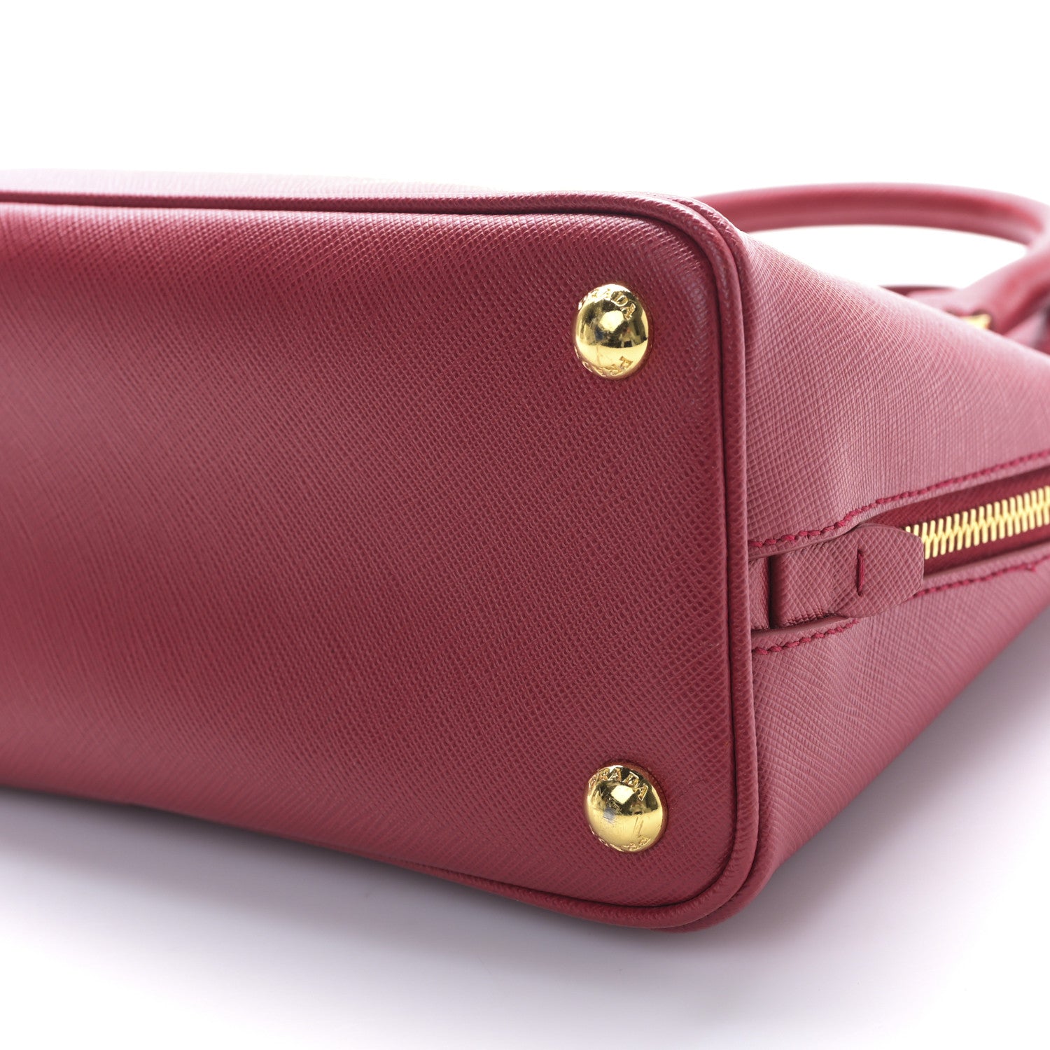 Prada Saffiano Lux Small Promenade Tote Cerise 9 of 9