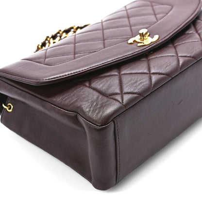 Chanel Lambskin Quilted Medium Single Flap Burgundy 12 of 13