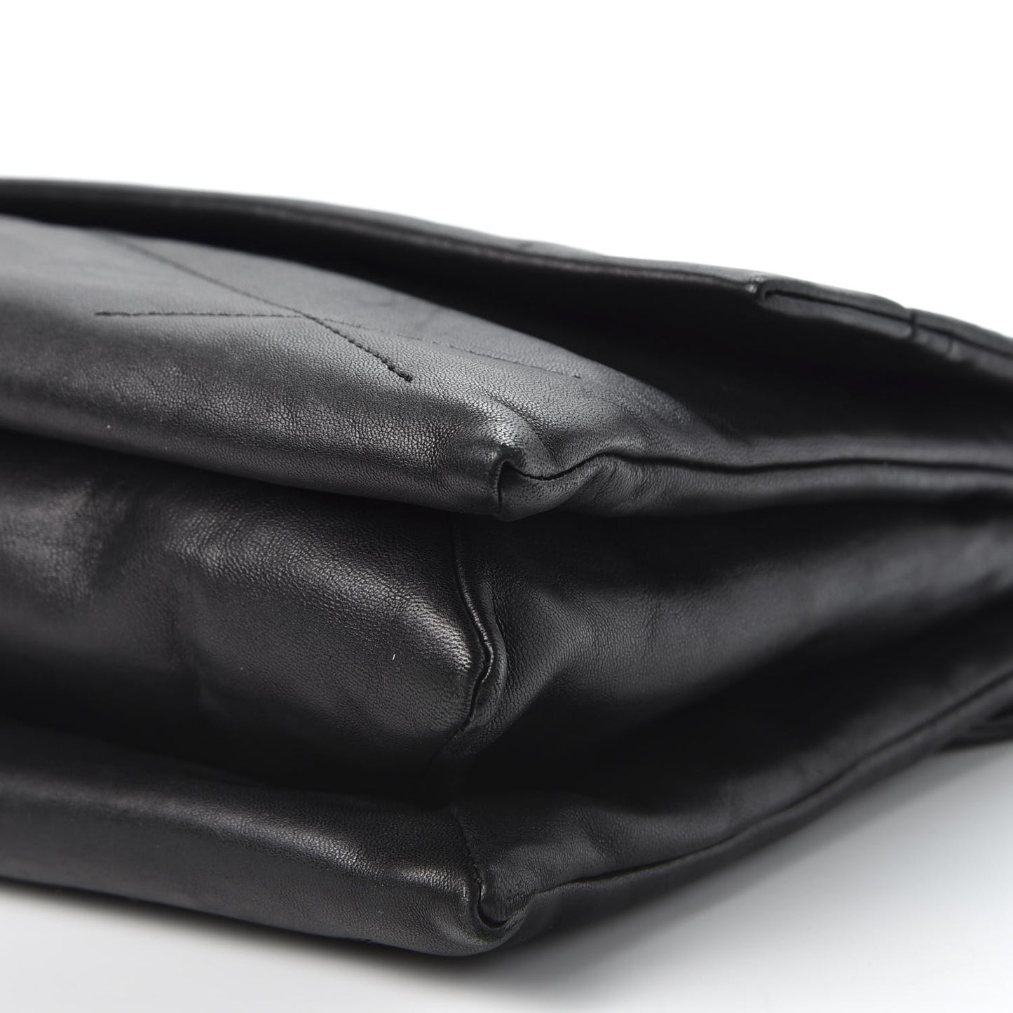 Lambskin Quilted Medium Sugar Flap Shoulder Bag Black