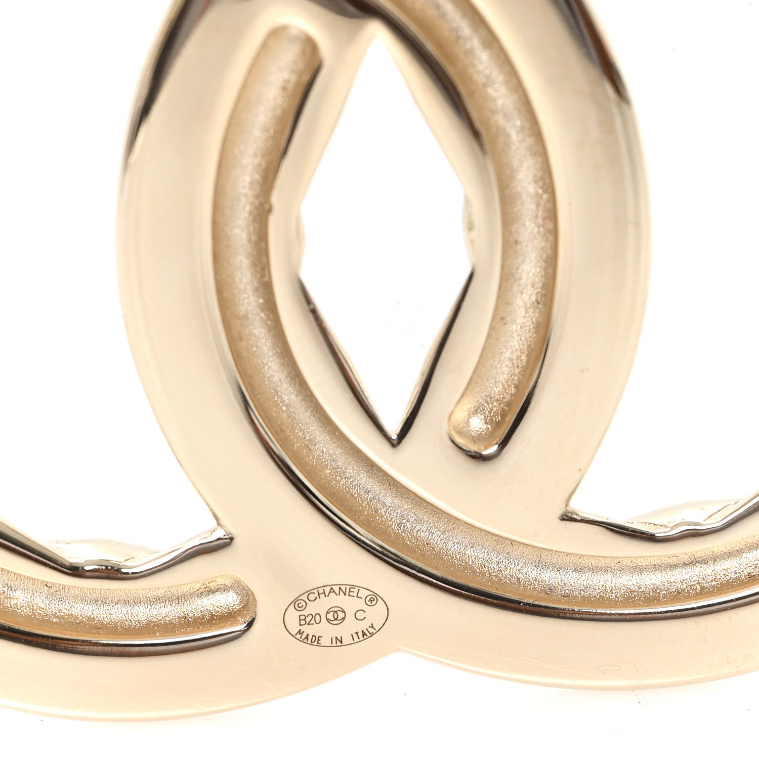 Chanel Baguette Crystal Quilted Vintage Allure CC Brooch Gold 3 of 3