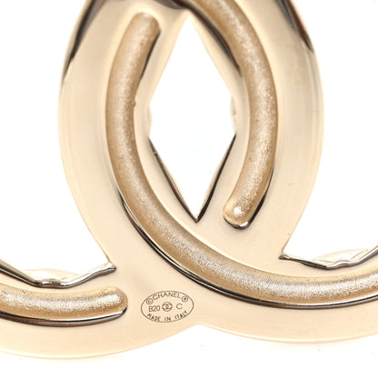 Chanel Baguette Crystal Quilted Vintage Allure CC Brooch Gold 3 of 3