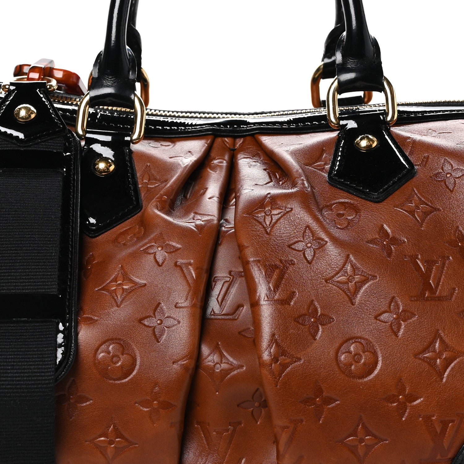 Louis Vuitton Cuir Embossed Monogram Stephen Bag Fauve 3 of 11