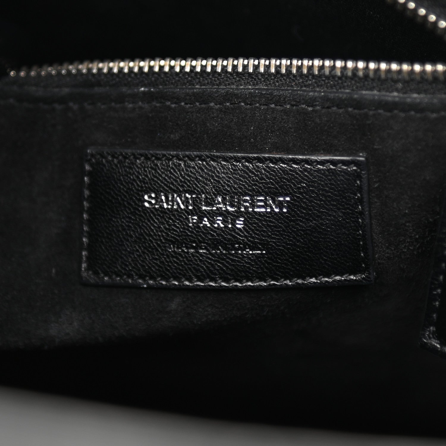 Saint Laurent Calfskin Crocodile Embossed Large Sac De Jour Carryall Black 7 of 9
