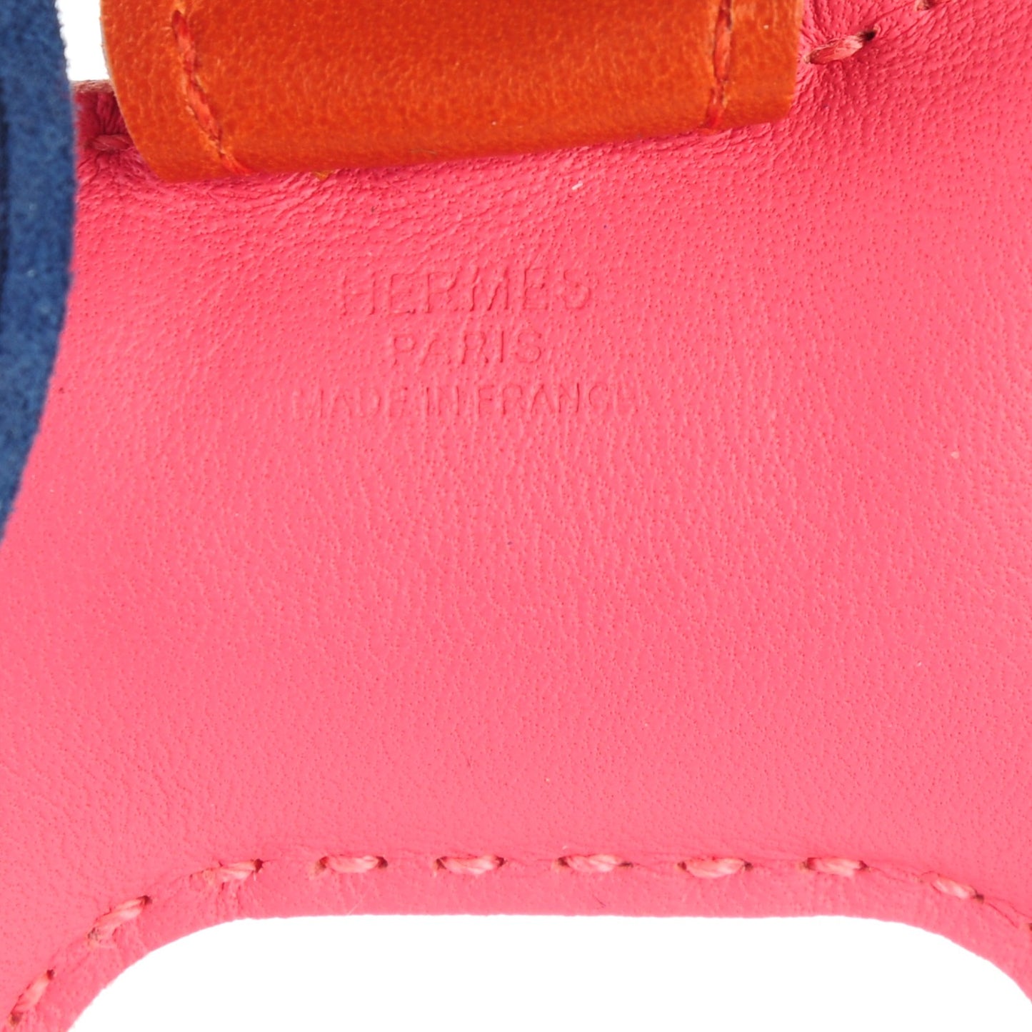 Milo Lambskin Grigri Rodeo Bag Charm PM Rose Azalee Cornaline Bleu De Malte