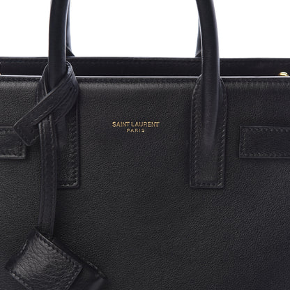 Saint Laurent Calfskin Nano Sac De Jour Black 7 of 9
