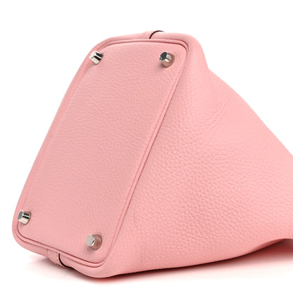 Hermes Taurillon Clemence Picotin Lock 18 PM Rose Sakura 10 of 10