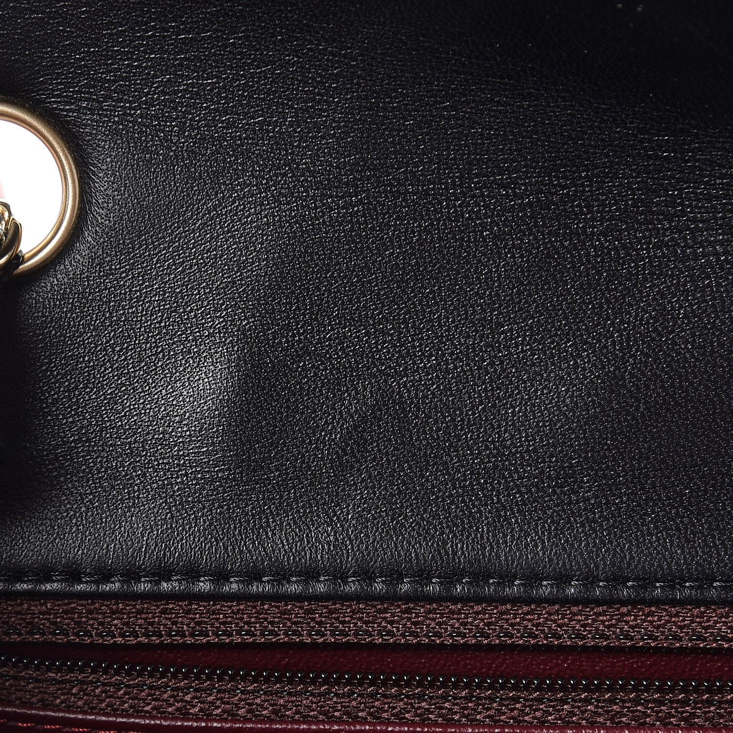 Lambskin Quilted Mini Rectangular Flap Black