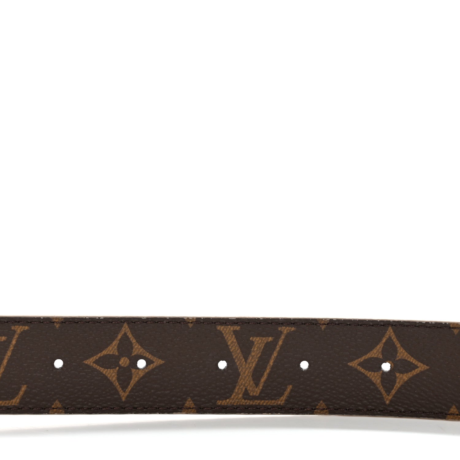 Louis Vuitton Calfskin Monogram 30mm LV Initiales Reversible Belt 85/34 Beige 3 of 5
