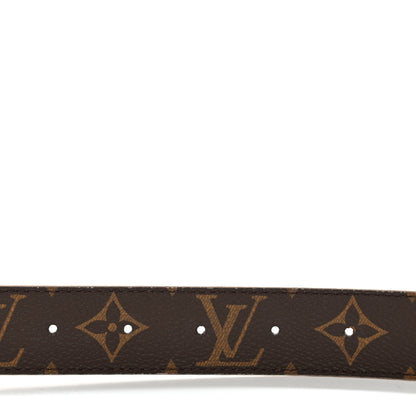 Louis Vuitton Calfskin Monogram 30mm LV Initiales Reversible Belt 85/34 Beige 3 of 5