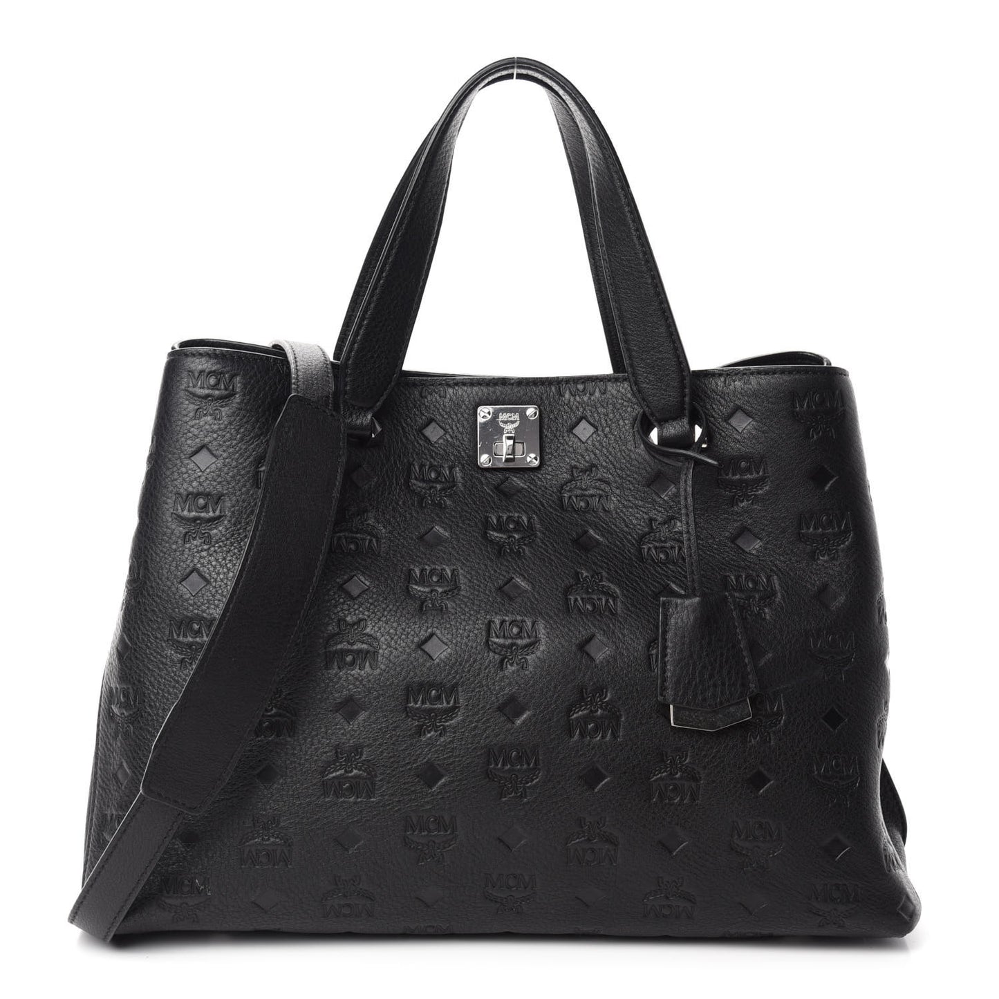 Calfskin Ottomar Monogram Large Essential Tote Black