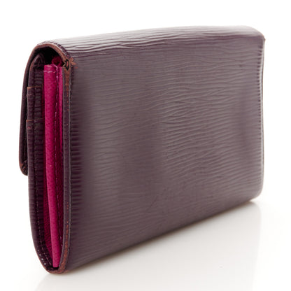 Louis Vuitton Epi Sarah Wallet Cassis 3 of 10