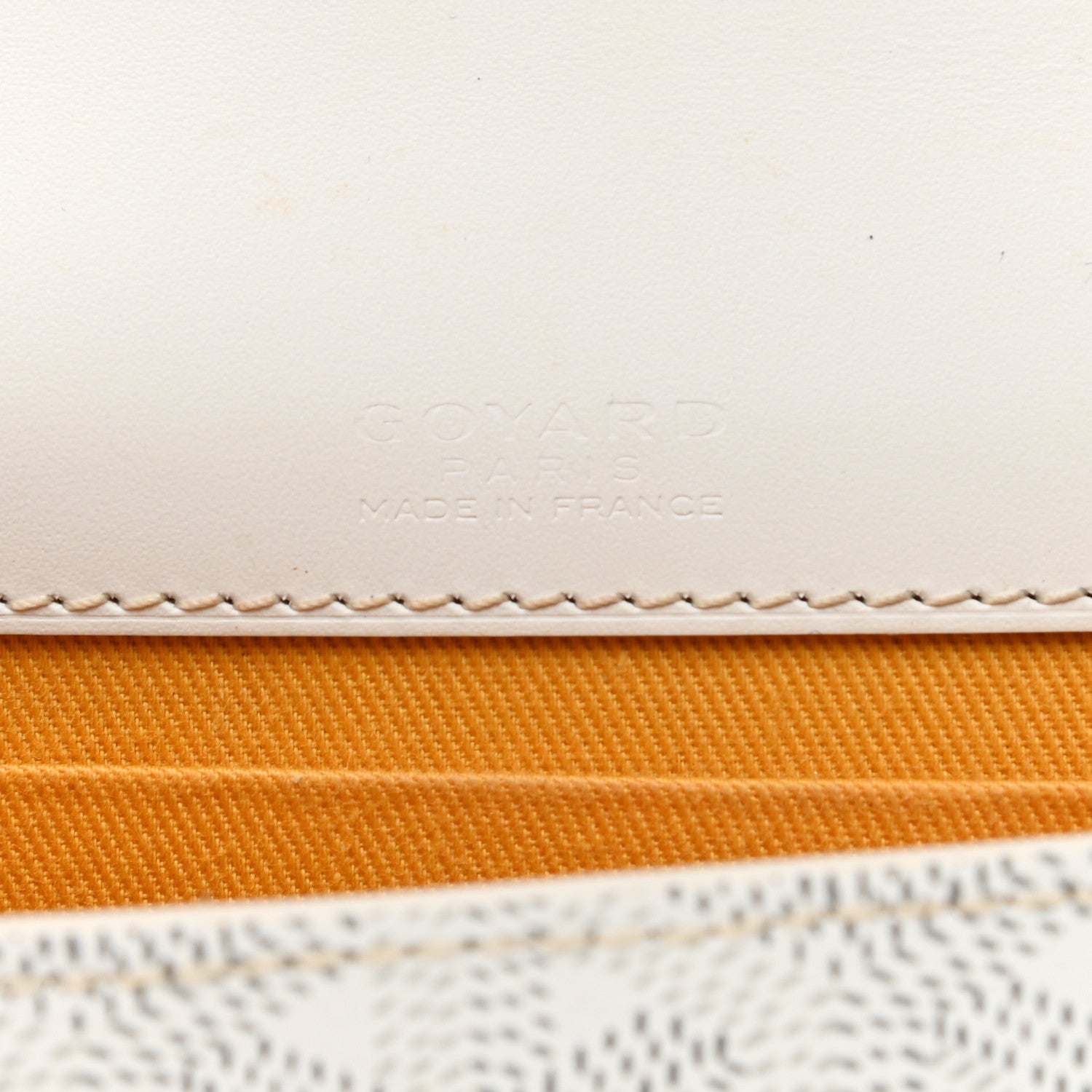 Goyard Goyardine Monte Carlo Bois Clutch White 7 of 8