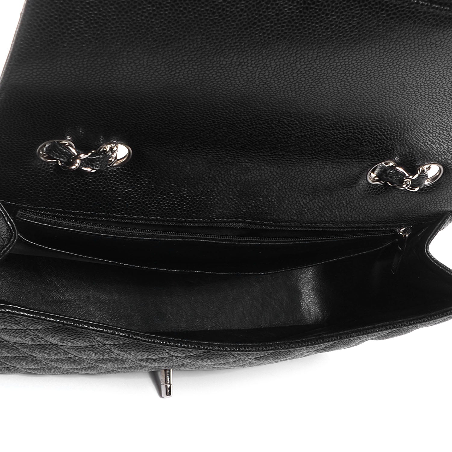 Chanel Caviar Jumbo Single Flap Black 6 of 9