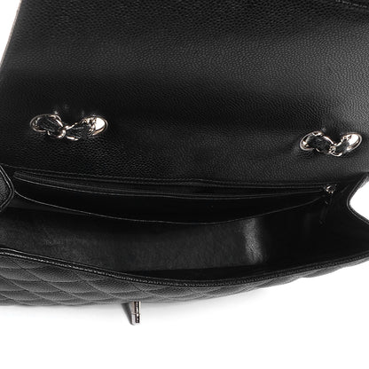 Chanel Caviar Jumbo Single Flap Black 6 of 9