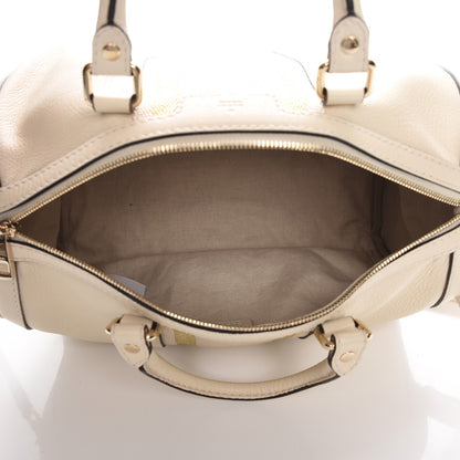 Gucci Calfskin Vintage Web Medium Boston Mystic White 6 of 8