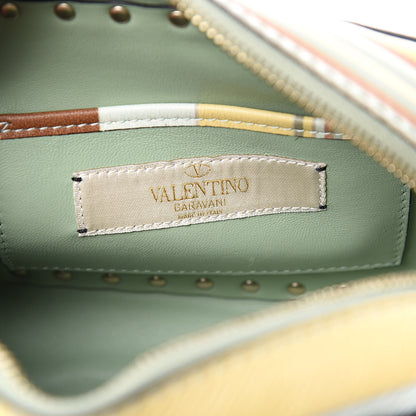 Valentino Garavani Vitello Native Couture 1975 Rockstud Camera Crossbody Bag Green Multicolor 6 of 10