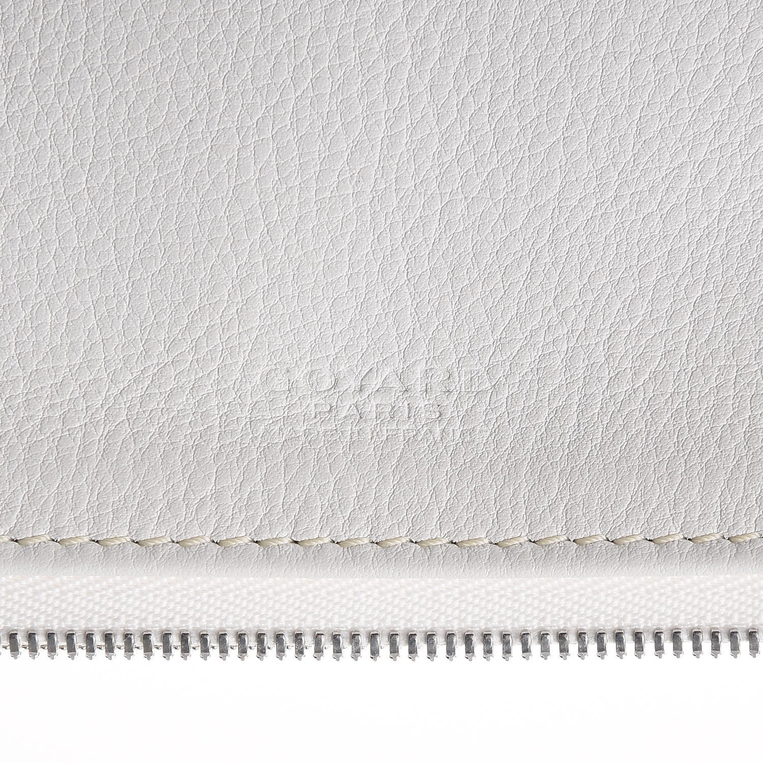 Goyard Goyardine Sainte Marie Soft Clutch White 7 of 8