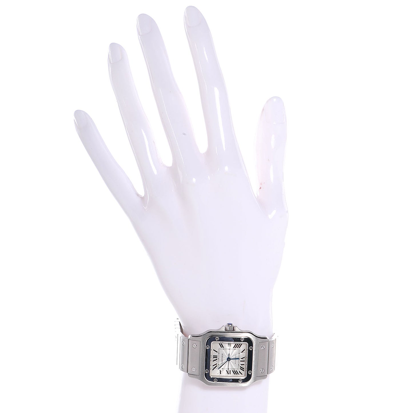 Stainless Steel 29mm Santos De Galbee Automatic Watch