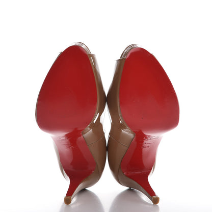 Christian Louboutin Patent Very Prive 120 Pumps 39.5 Nude 5 of 7