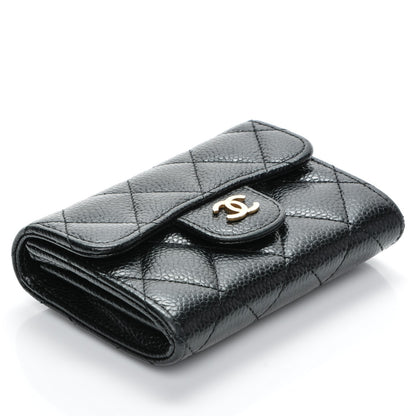 Chanel Caviar Quilted Flap Card Holder Black 4 of 8