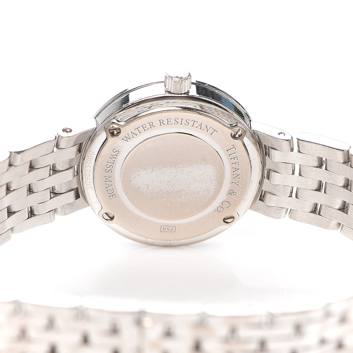 18K White Gold Diamond Bezel 20mm Classic Quartz Watch