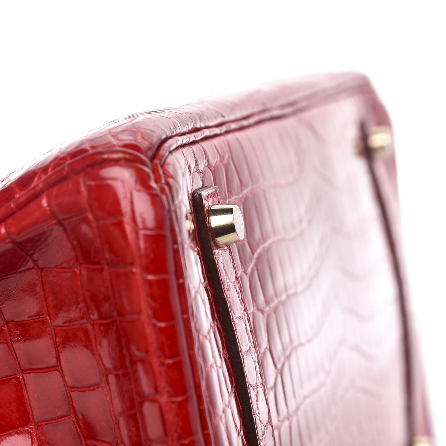 Shiny Porosus Crocodile Birkin 35 Braise