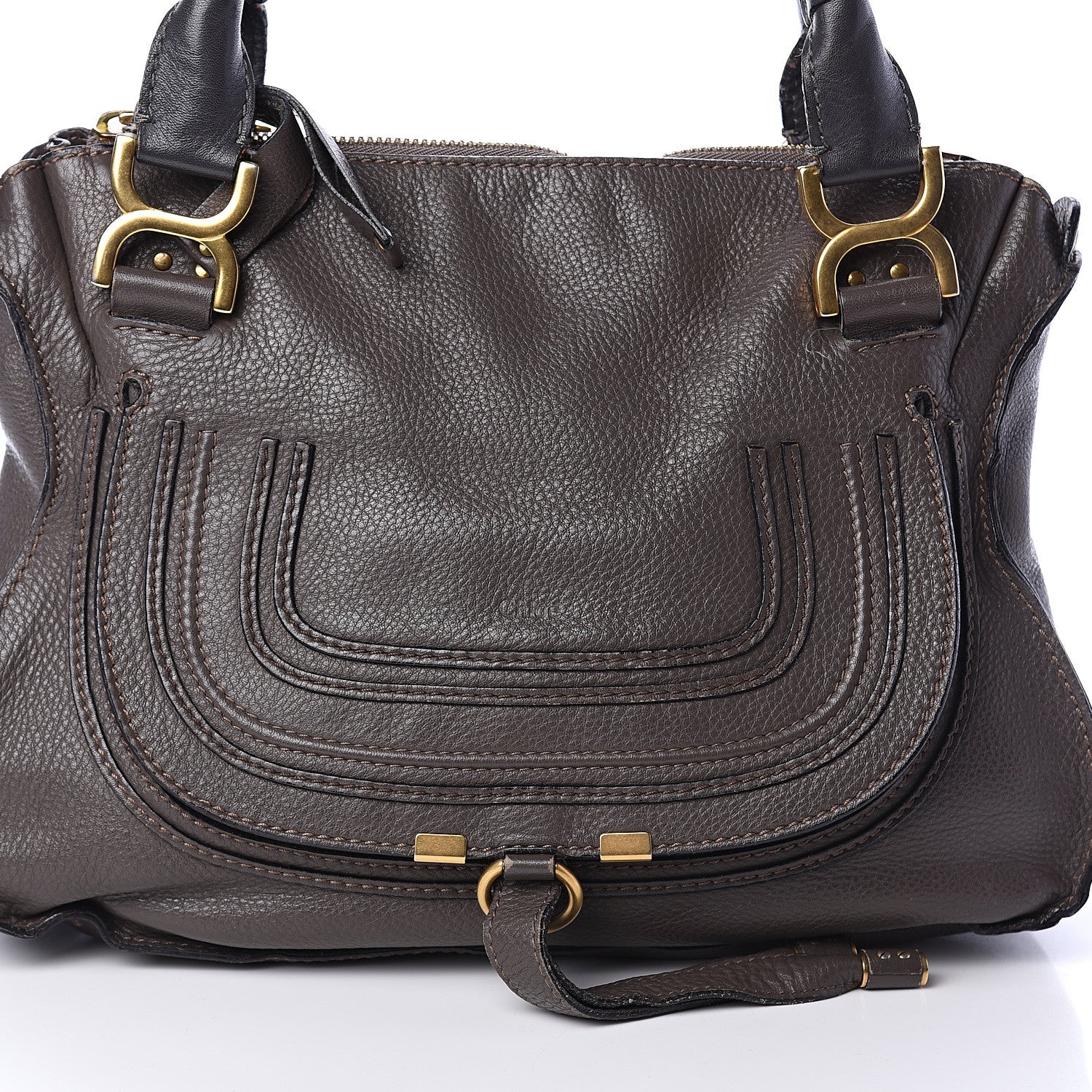 Chloe Calfskin Medium Marcie Satchel Ash 6 of 8