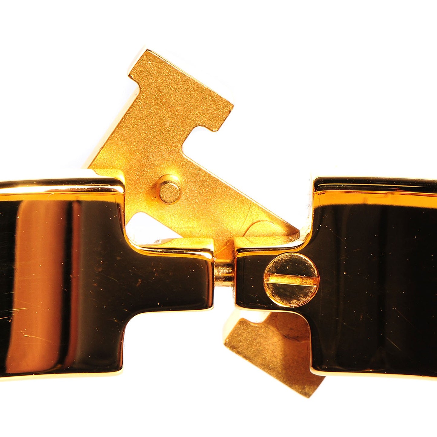 Narrow Enamel H Bracelet GM Rose Dragee