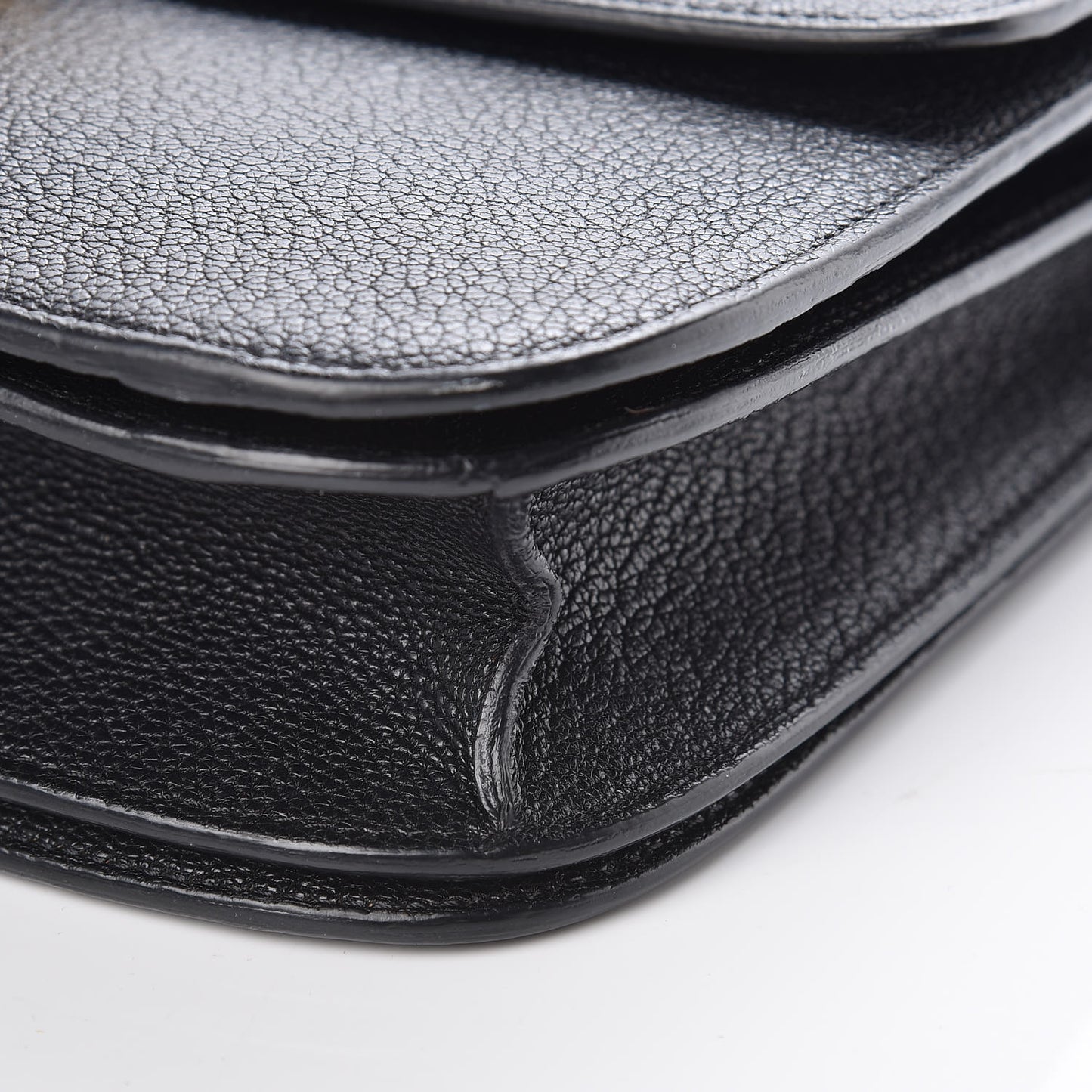 Goatskin Medium Classic Box Flap Bag Black