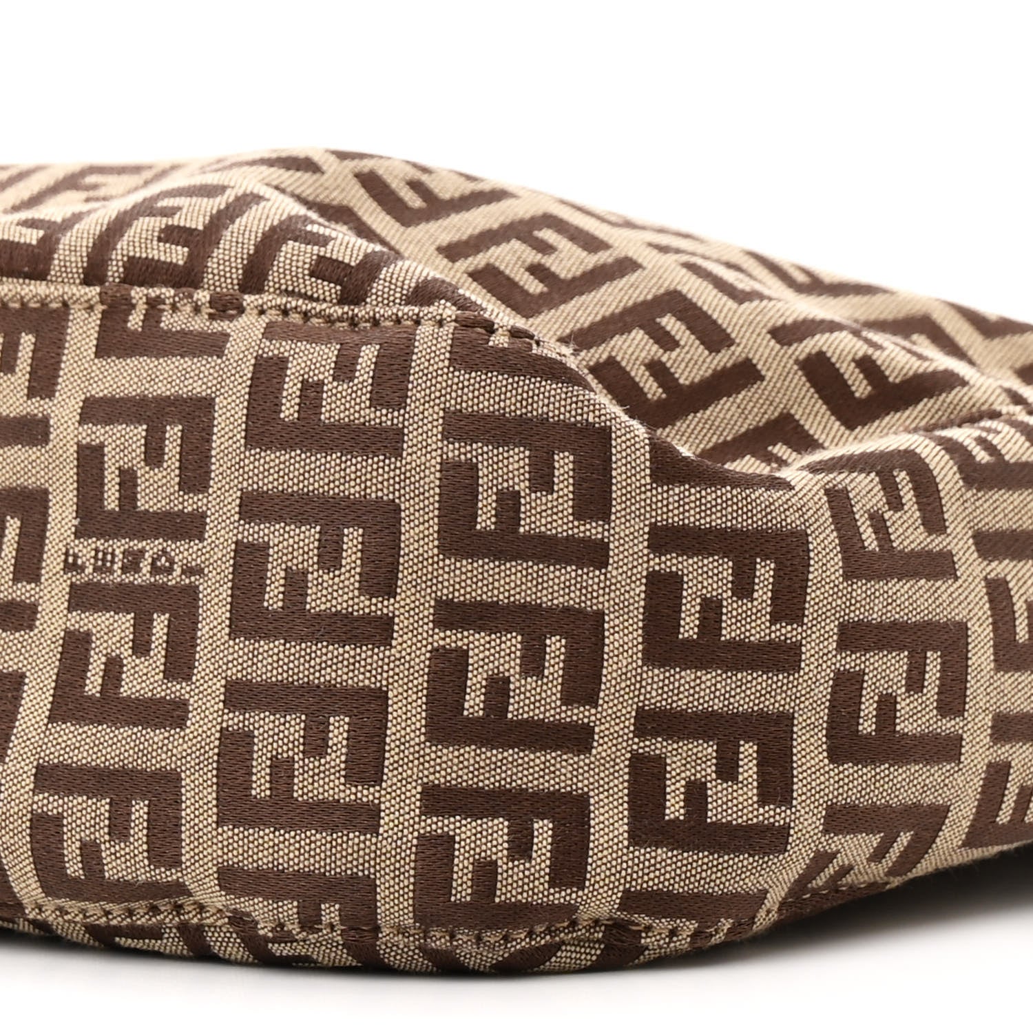 Fendi Zucchino Small Hobo Mogano Panna Testa 9 of 19