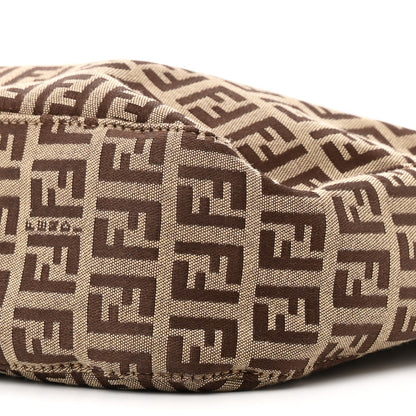 Fendi Zucchino Small Hobo Mogano Panna Testa 9 of 19