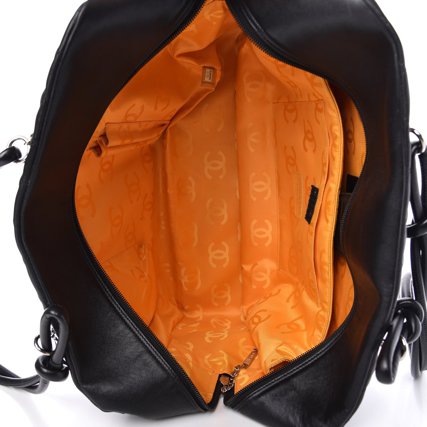 Chanel Calfskin Quilted Large Cambon Bag Black 5 of 10