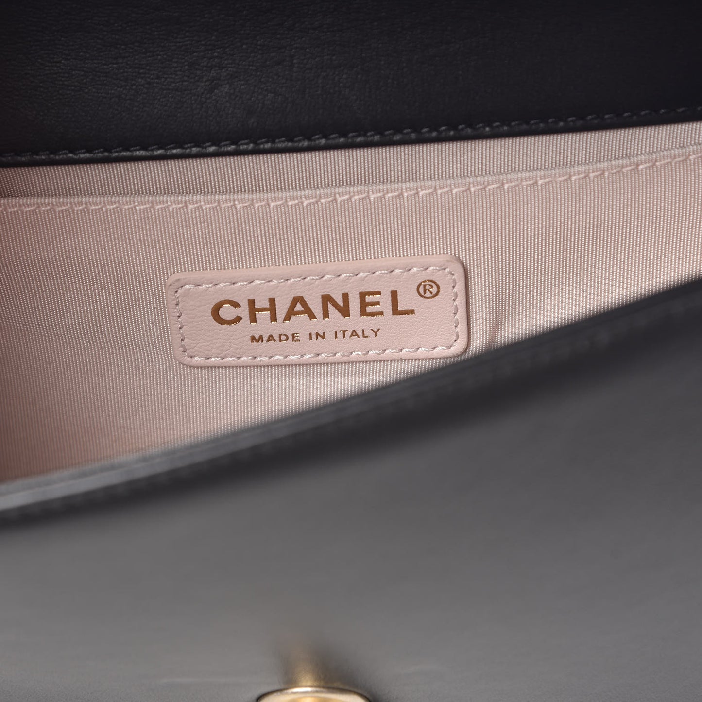 Lambskin Suede Patchwork Small Act I Camellia Boy Flap Charcoal Brown Pink